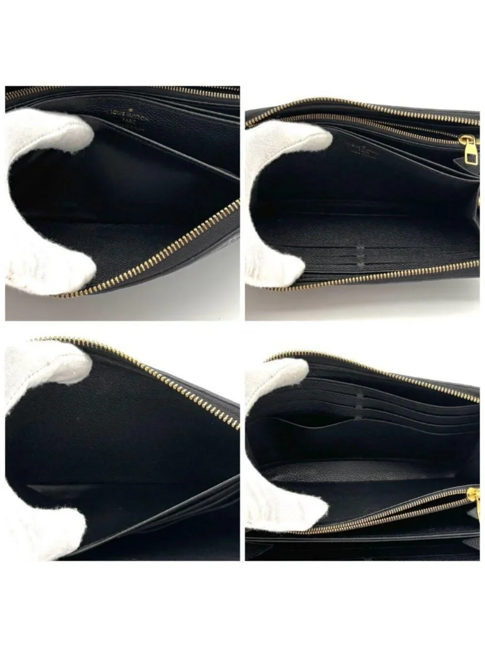 Louis Vuitton Wallet Zippy Monogram Black